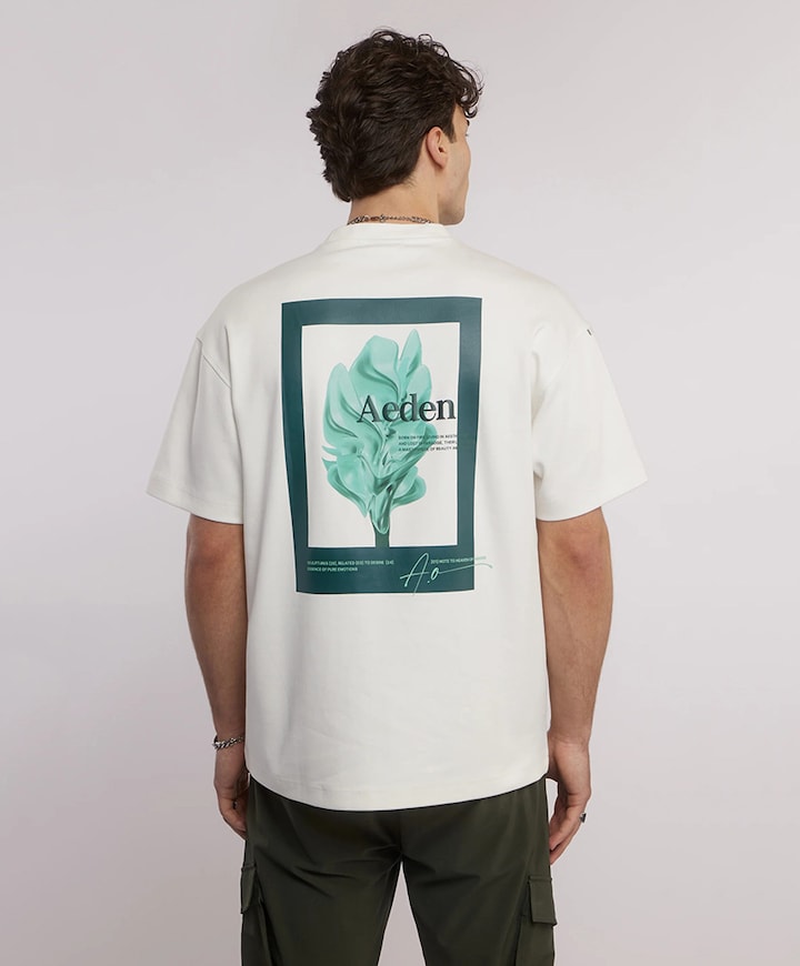 Heren T-shirt ecru