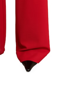 Luz twill trousers dames broek rood