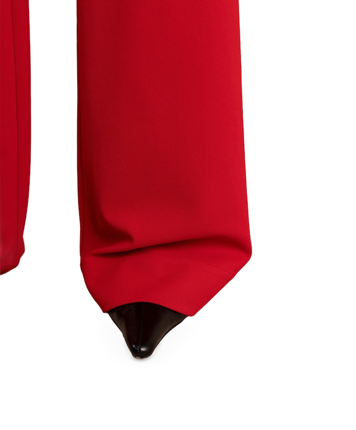 Luz twill trousers dames broek rood