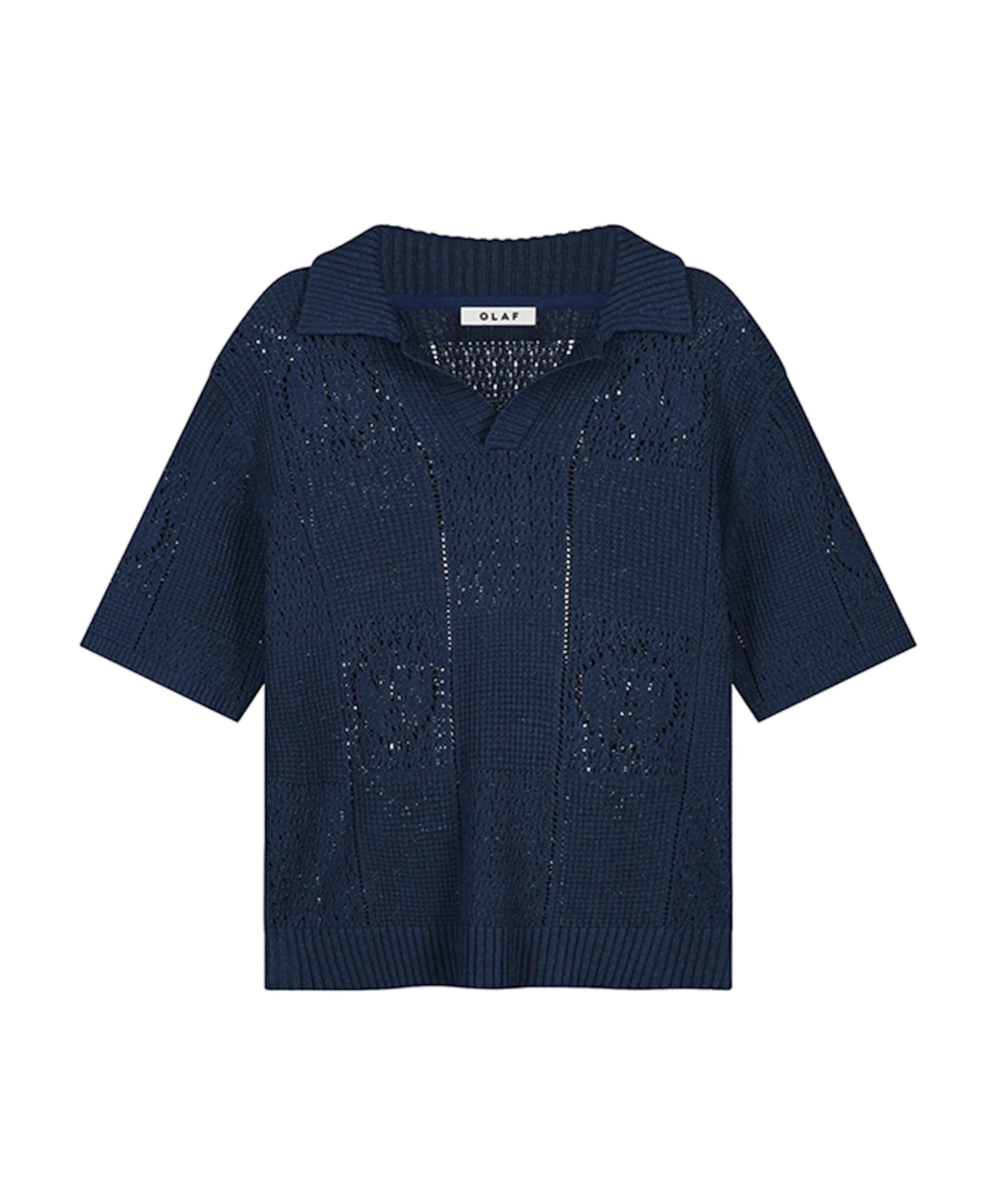Heren polo blauw