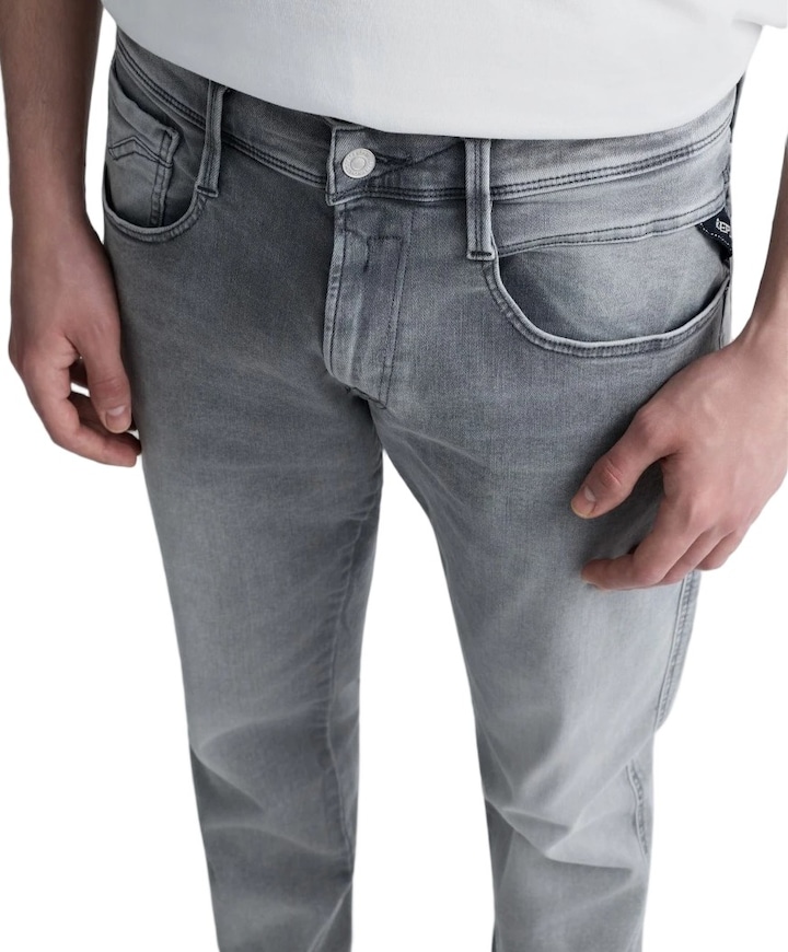 Anbass  heren jeans grijs
