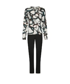 Dames pyjamaset zwart