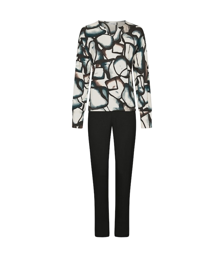 Dames pyjamaset zwart