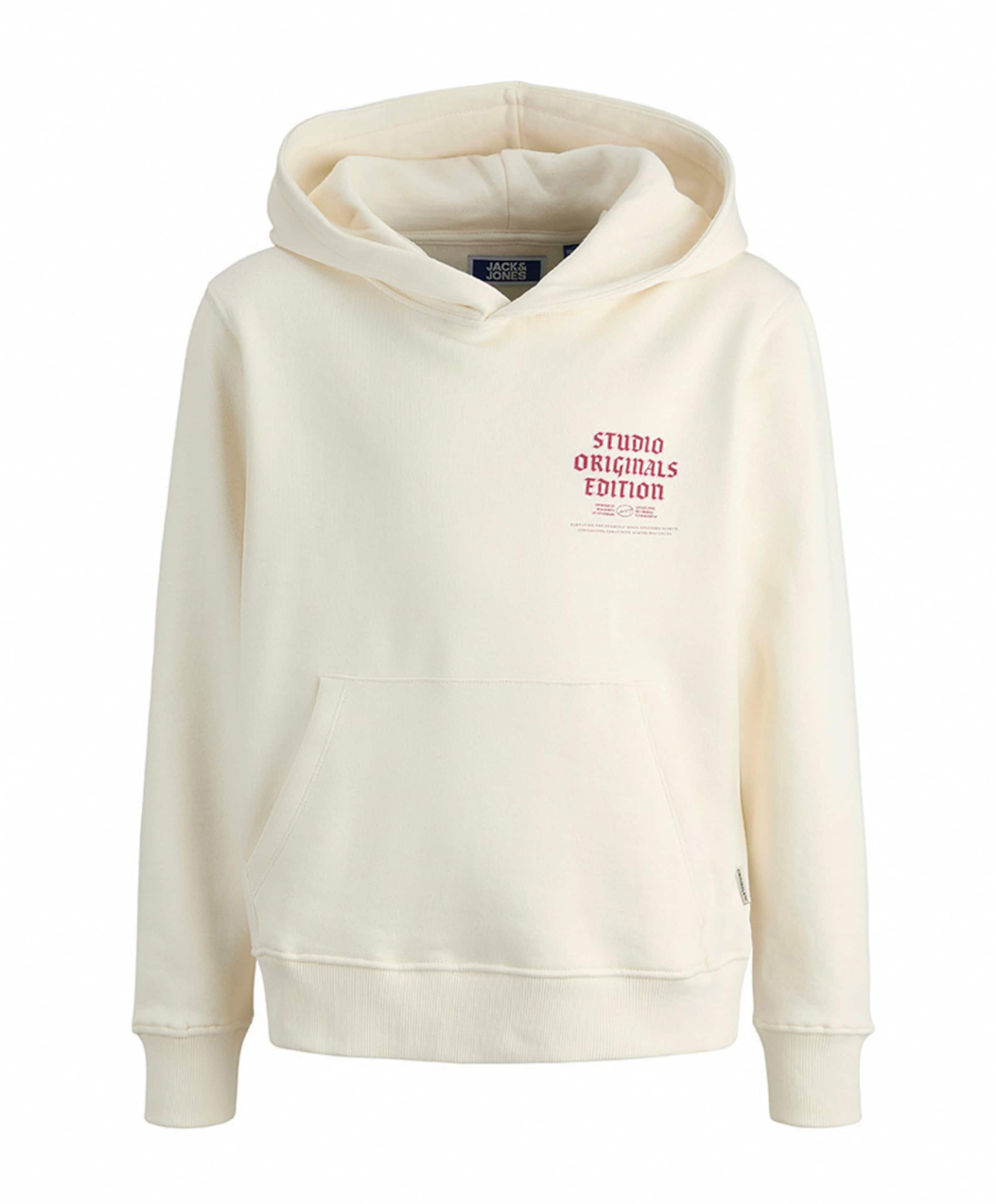 Jongens hoodie ecru