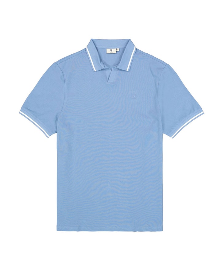 Heren polo blauw