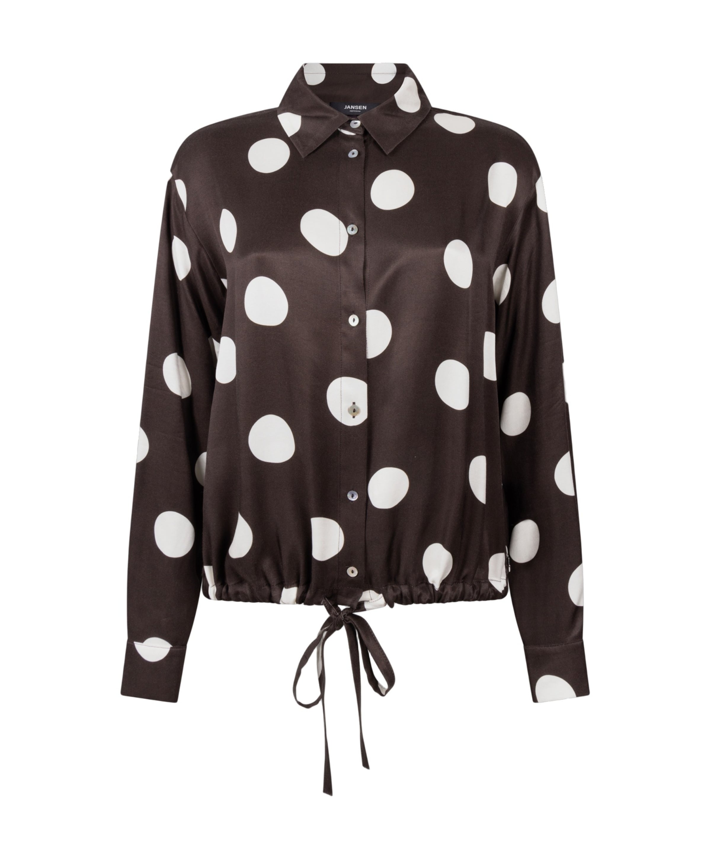 Dames blouse bruin