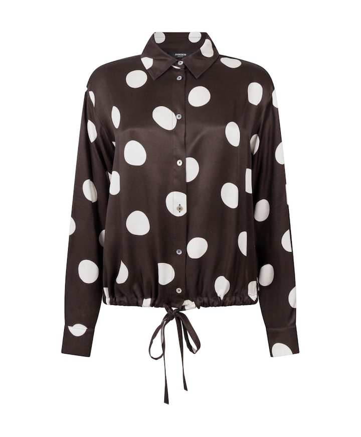 Dames blouse bruin