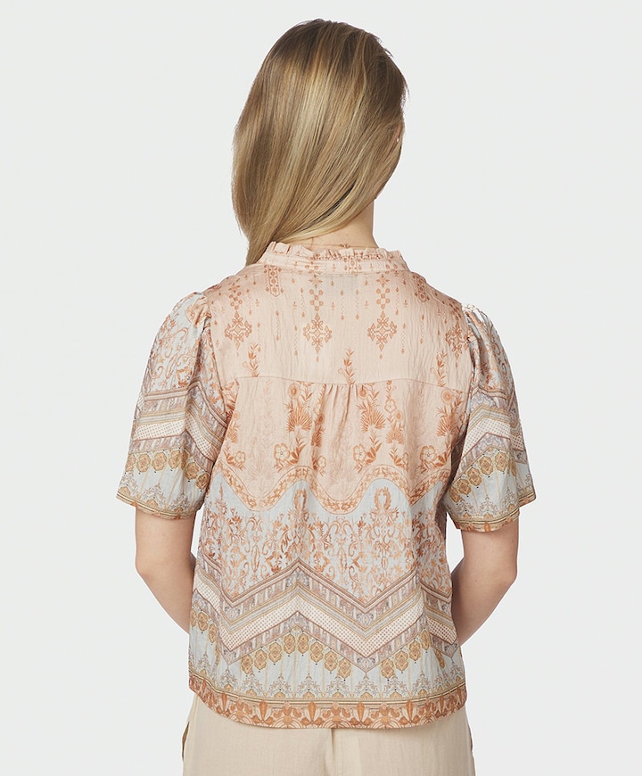 Dames blouse oranje