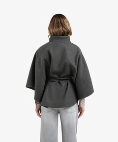 Dames cape grijs