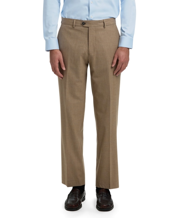 SLMREG-NEIL CHECK TRS heren broek bruin