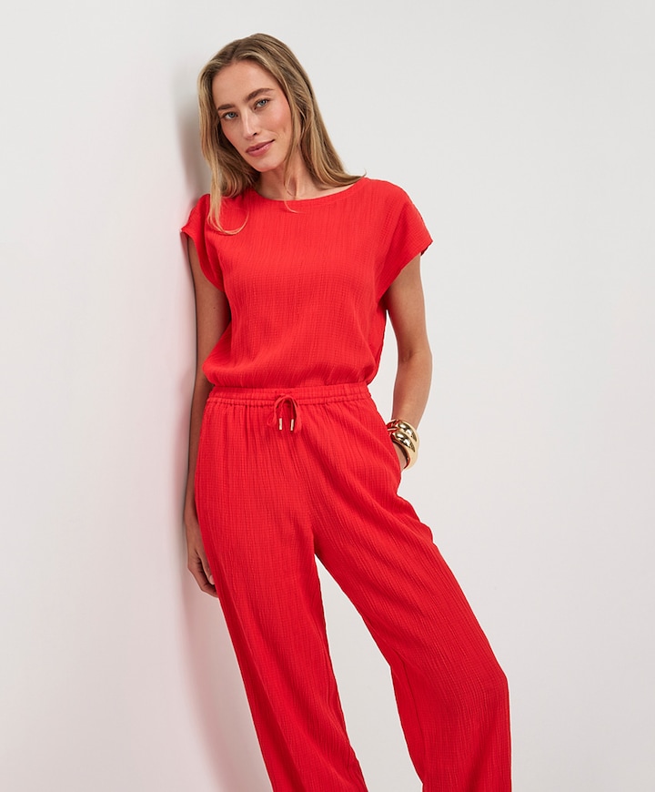 Dames T-shirt rood