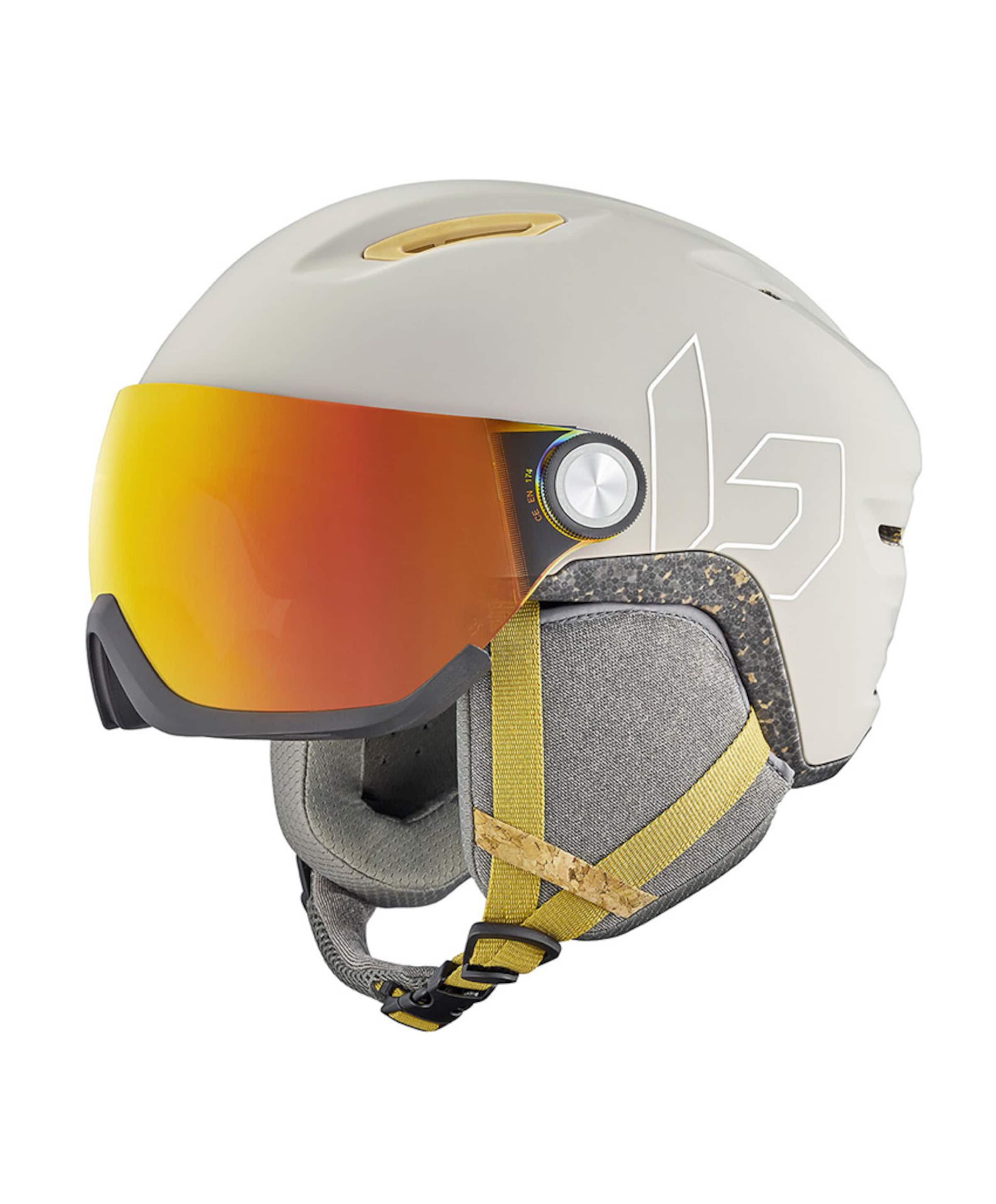 Skihelm uniseks ecru