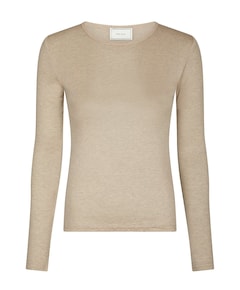 Dames longsleeve beige