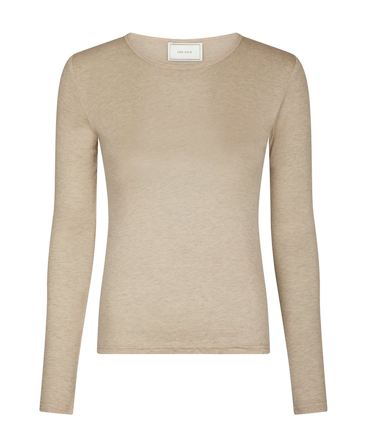 Dames longsleeve beige