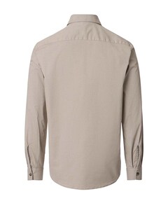 Heren overhemd lange mouw beige