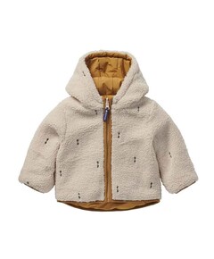 Jongens omkeerbare jas beige