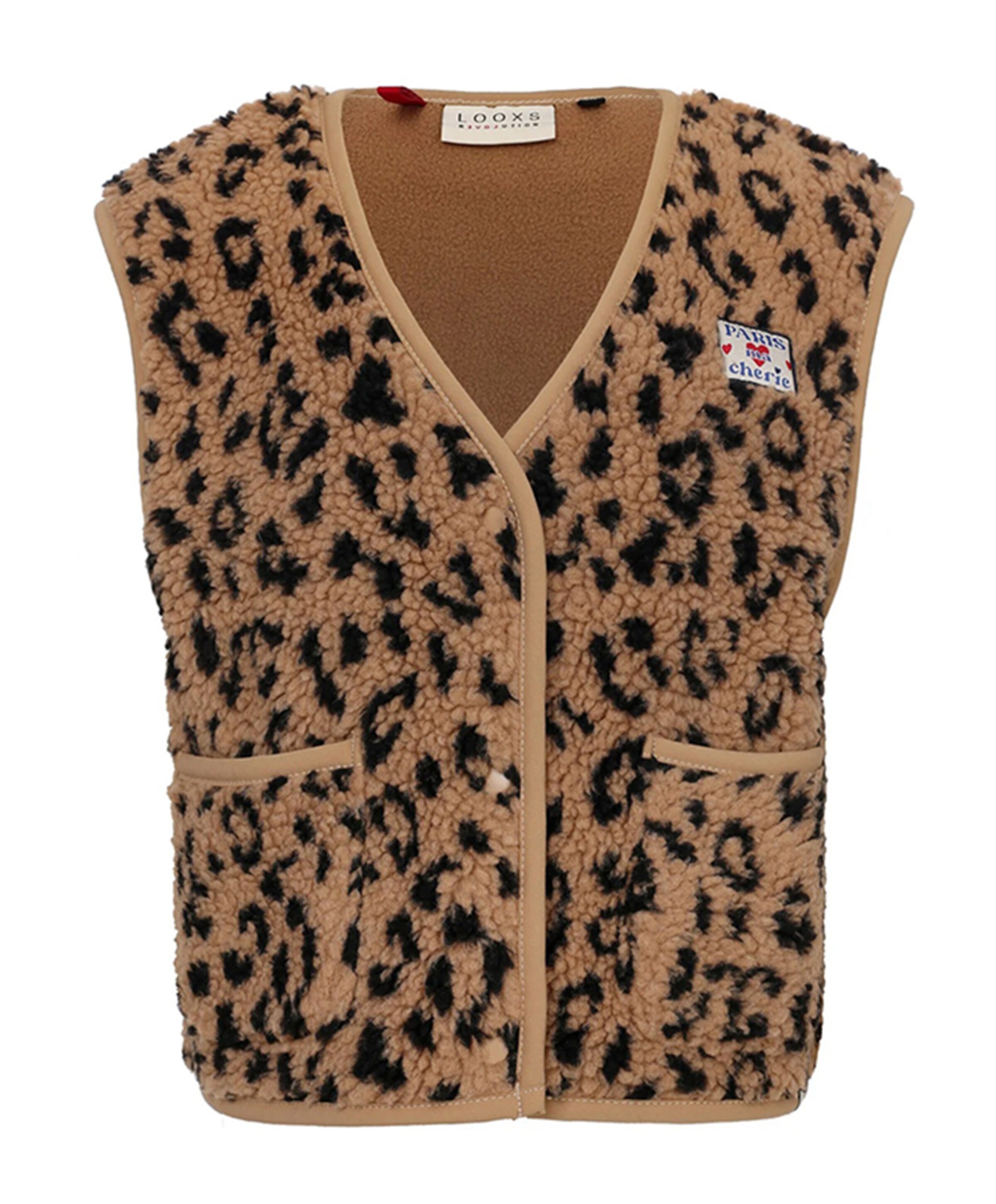 Meisjes gilet bruin