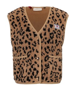 Meisjes gilet bruin