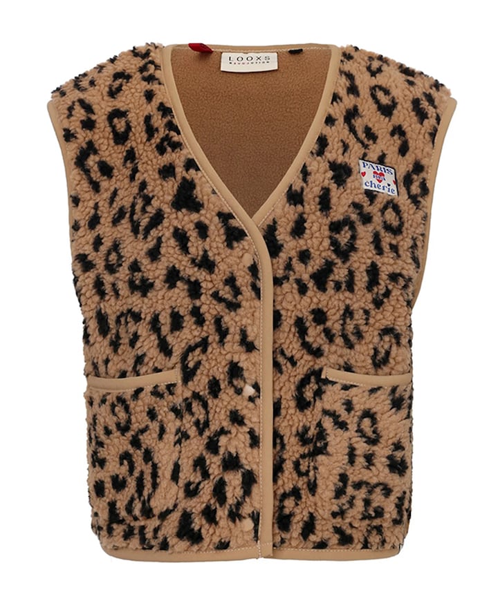 Meisjes gilet bruin