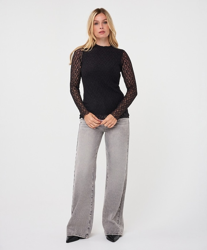 Dames top zwart