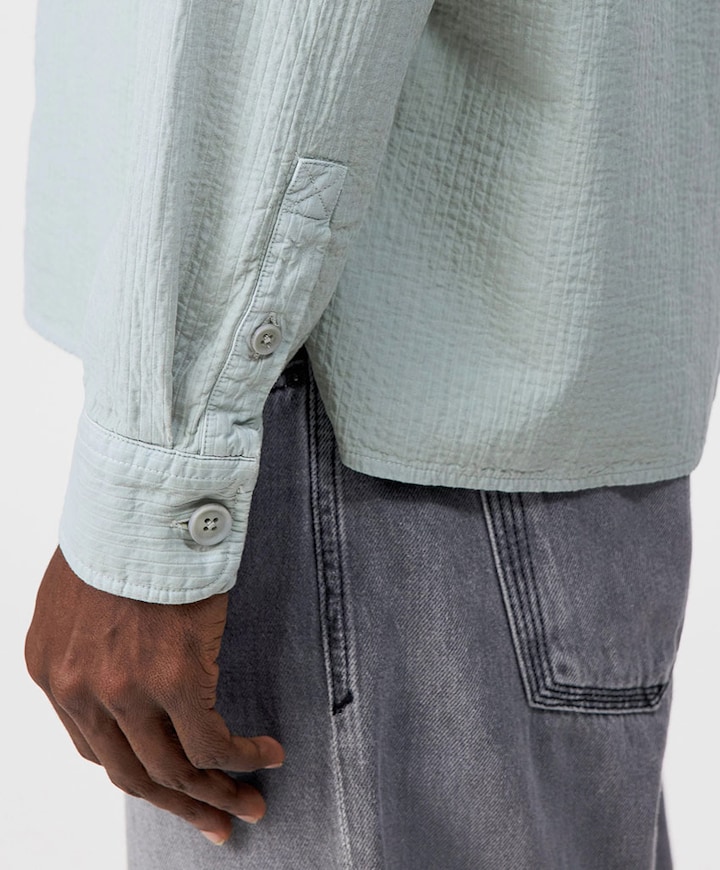 Heren overshirt groen