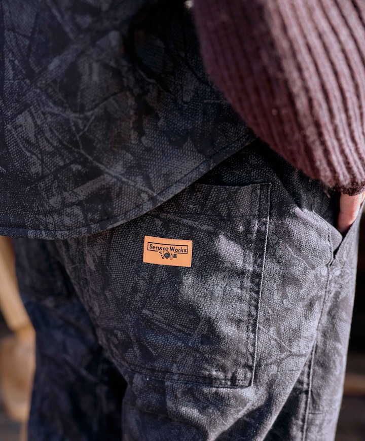 Service Works Xerox Camo Chef heren broek grijs