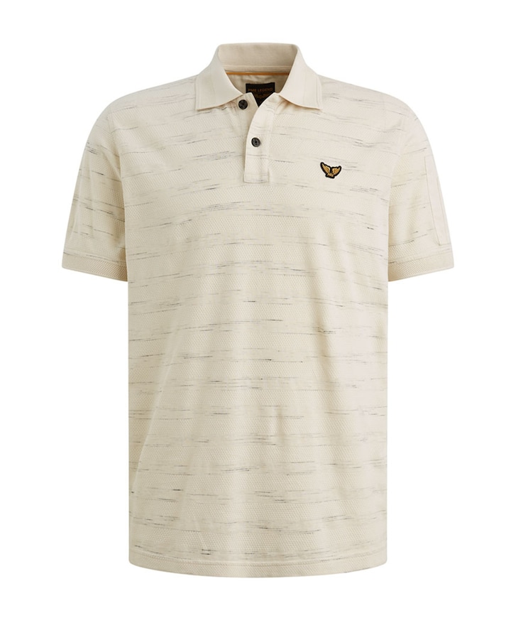 Heren polo ecru
