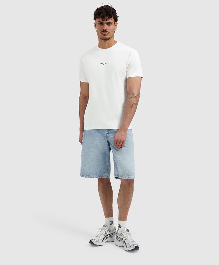 Heren T-shirt ecru