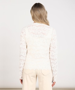 Dames top ecru