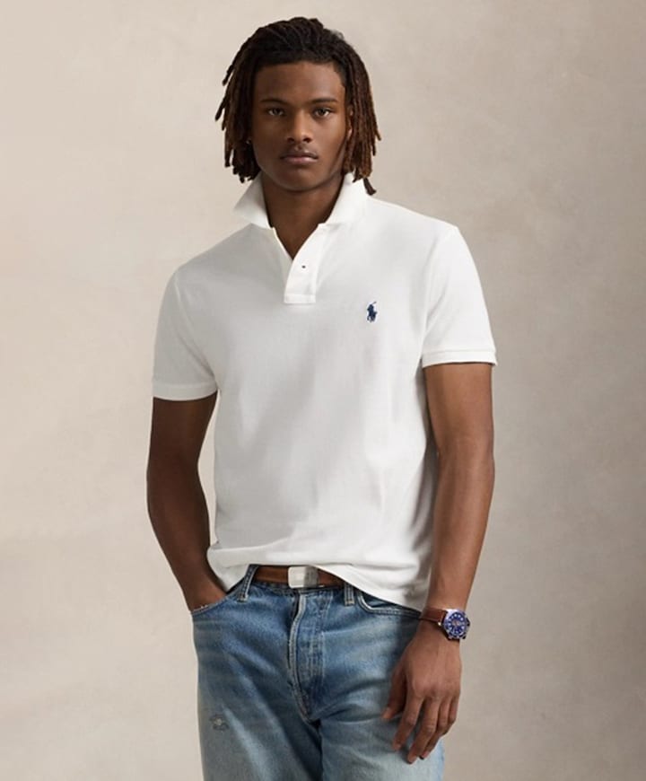 Heren polo wit