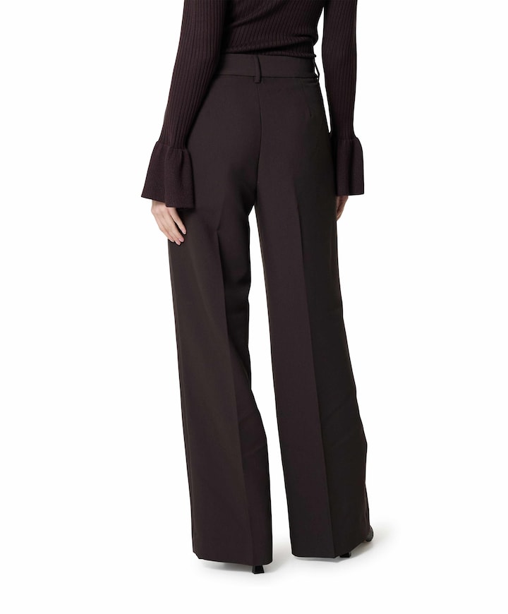 VolaCC Long Wide pantalon bruin