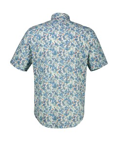 Overhemd korte mouw blauw