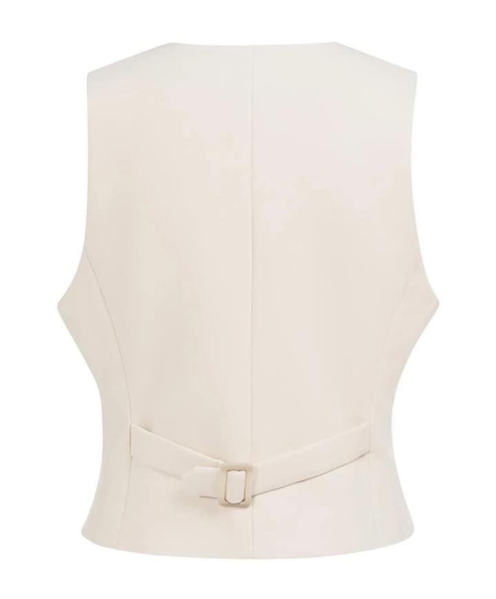 Dames gilet ecru