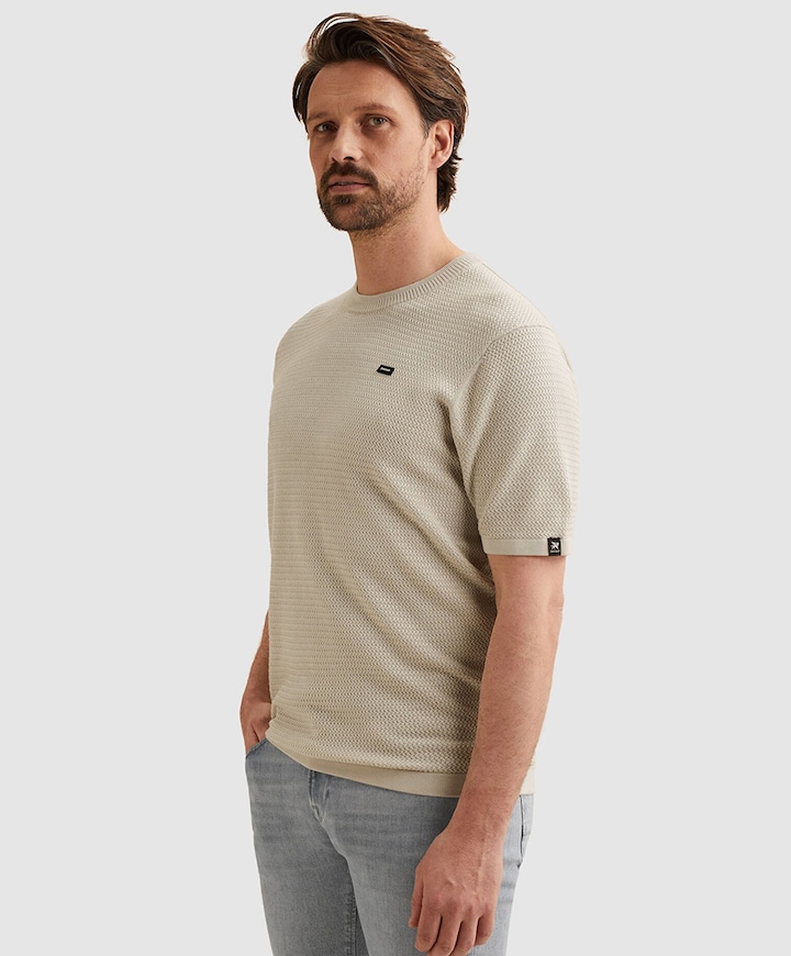 Heren t-shirt beige