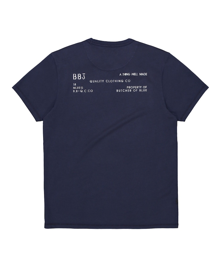 Heren T-shirt blauw