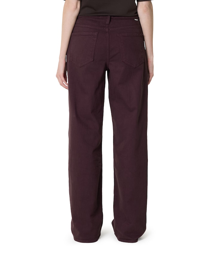 The Rerun ZIP SNEAK dames jeans bordeaux