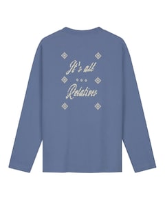 Heren longsleeve blauw