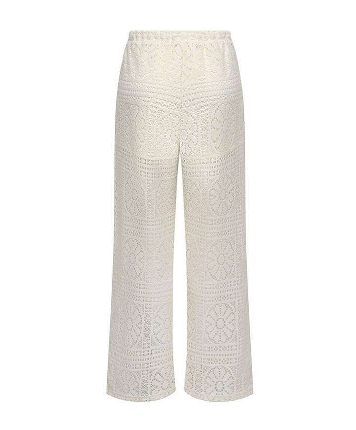 KOGLIAN LACE WIDE JRS meisjes broek ecru