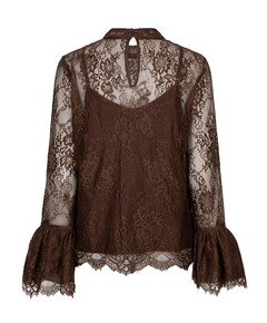 Dames blouse bruin