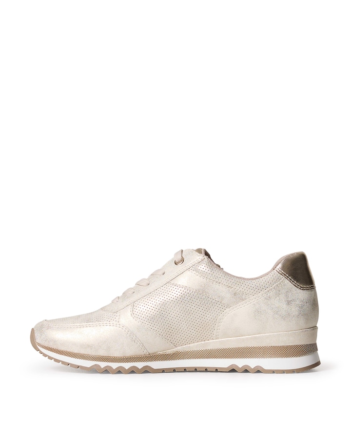 Woms Lace-up dames sneakers goud