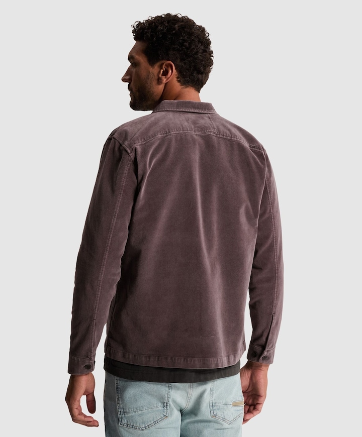 Heren overshirt paars