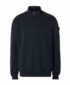 Heren trui met rits blauw