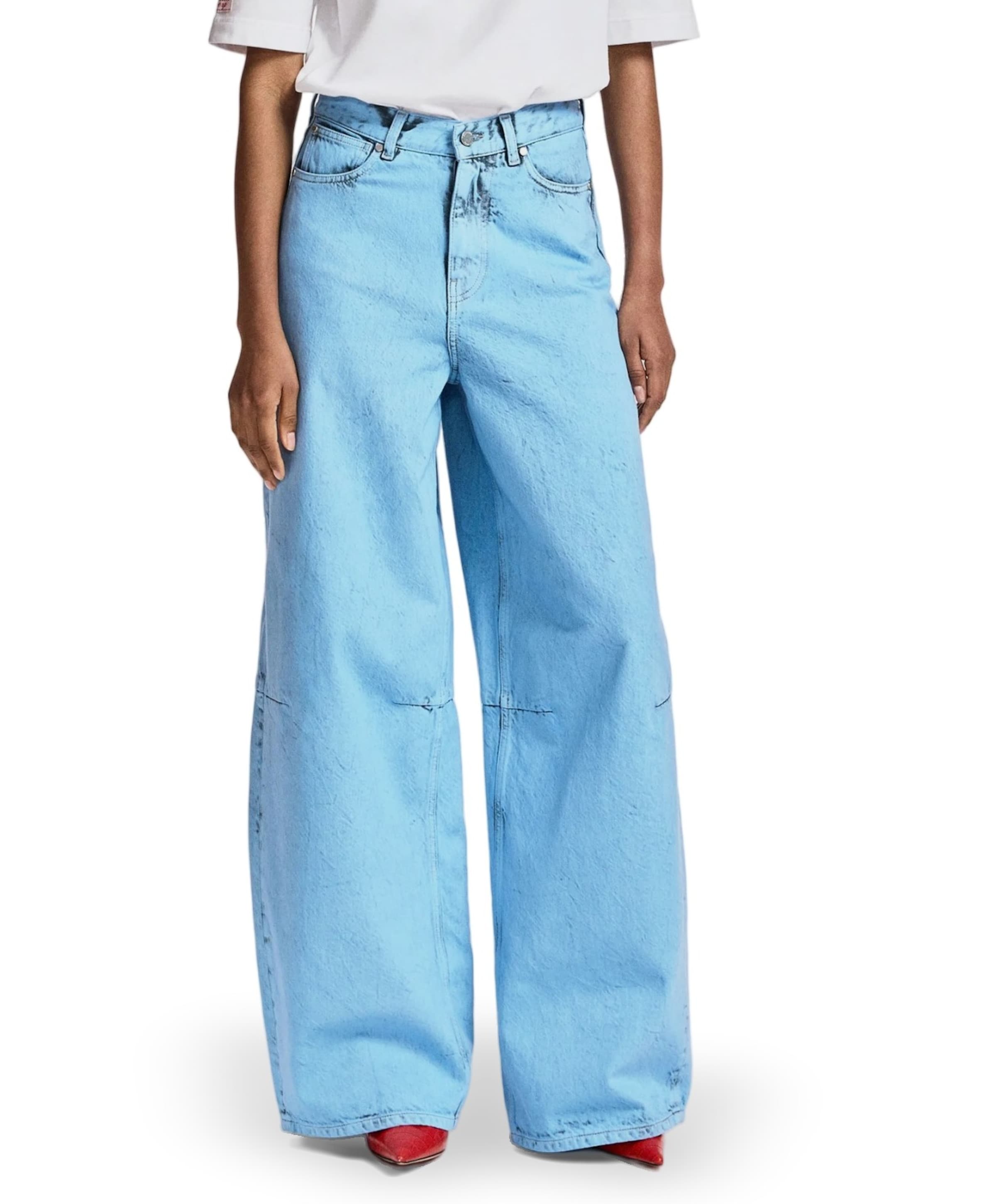 Kadi Overdye dames jeans blauw