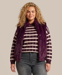 Dames gilet bordeaux