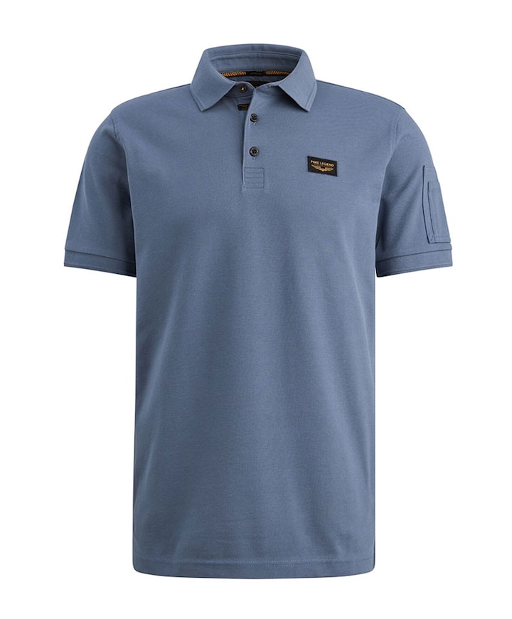 Heren polo blauw