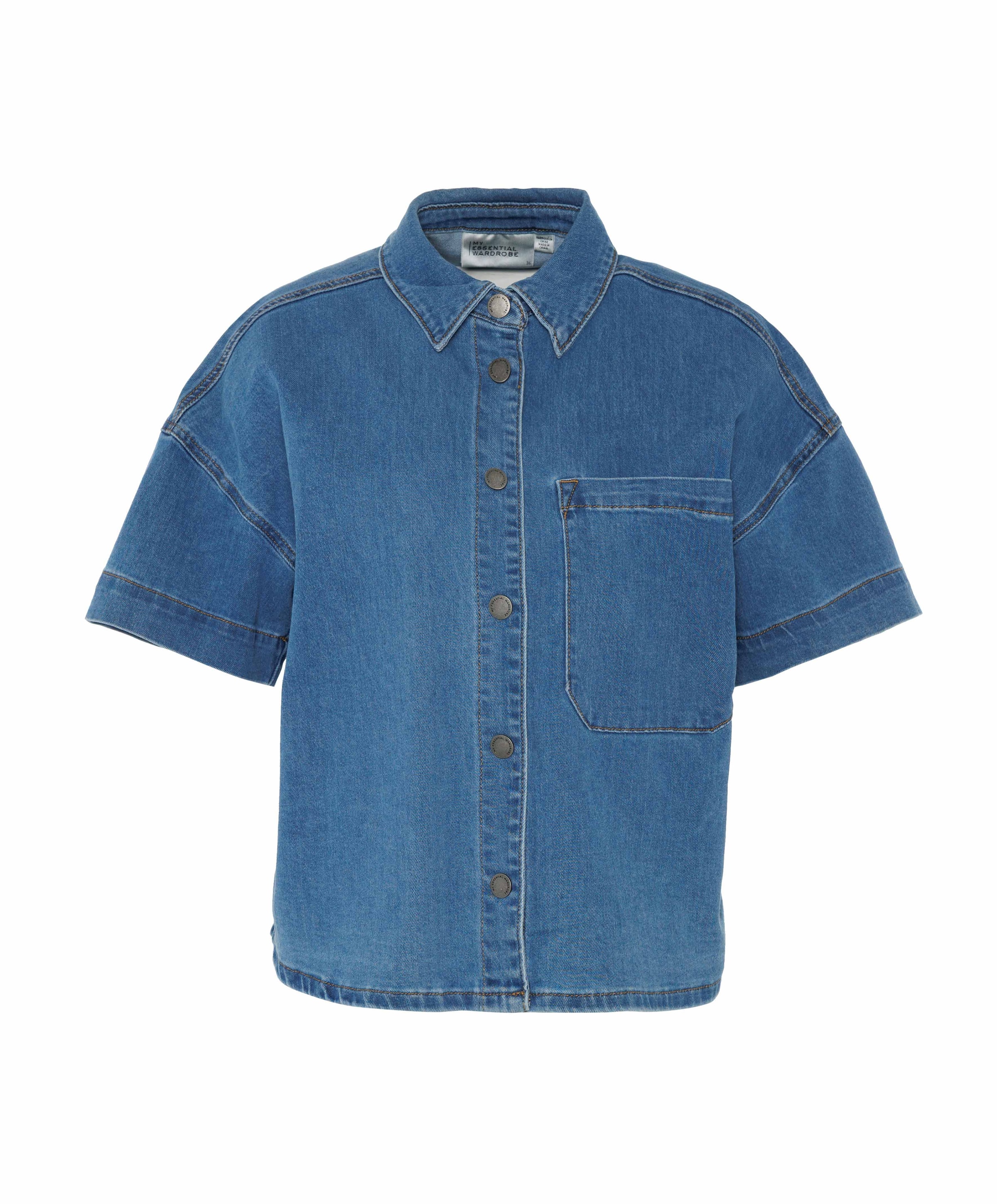 Dames blouse blauw