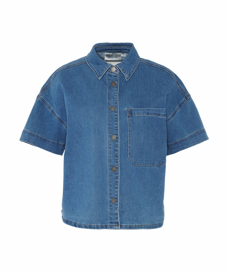 Dames blouse blauw