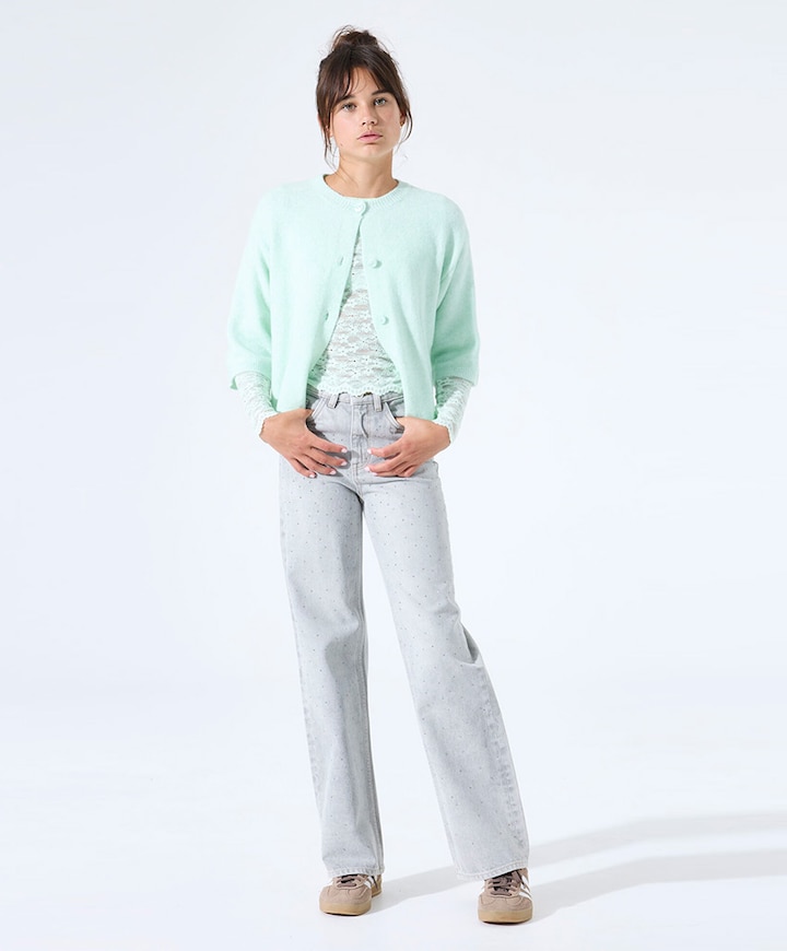 N262724 meisjes jeans grijs