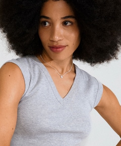 Dames ketting zilver