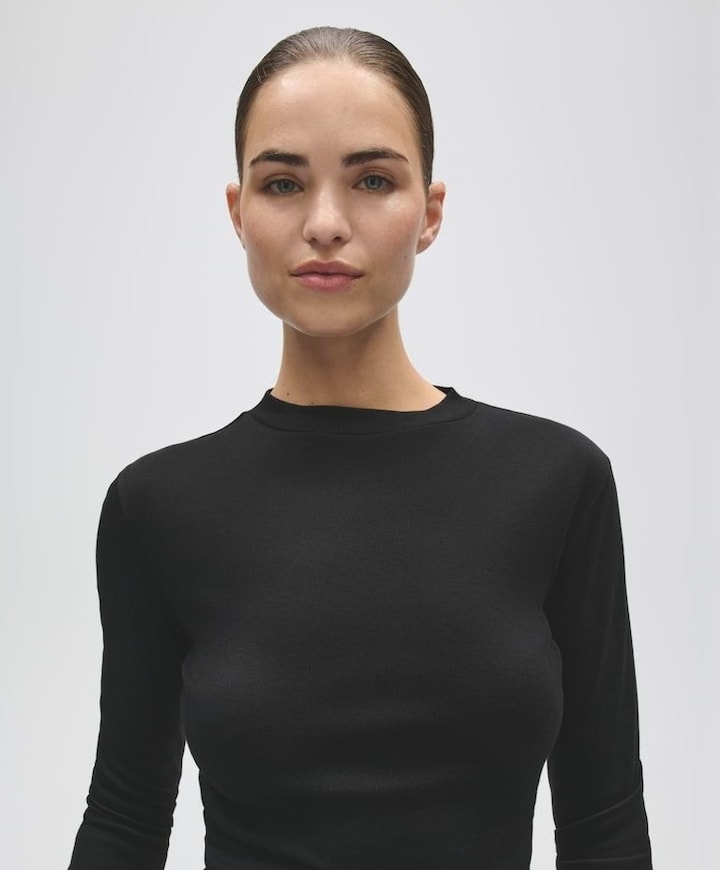 Dames longsleeve zwart